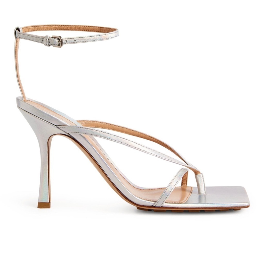 BOTTEGA VENETA
Metallic Stretch Sandals